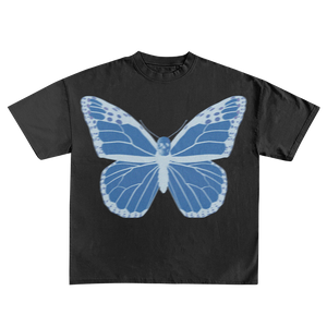 Skull Butterfly Tee Black