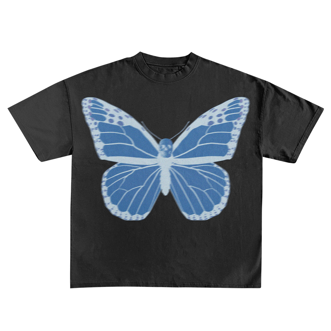 Skull Butterfly Tee Black